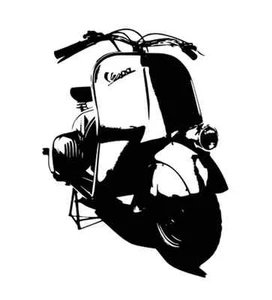 Legendary Vespa 1951 Wall Stickers Piece of history on your wall! Room Decals UK - Picture 1 of 4