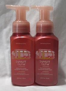 Lote de 2 jabones de manos espumosos suaves y limpios Bath & Body Works SUNLIT GLOW - Imagen 1 de 4