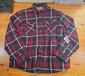 HERREN WRANGLER KARIERTES LANGARM SCHWERES GEKNÖPFTES HEMD RELAXED FIT Lge. J1 - Bild 1 von 12
