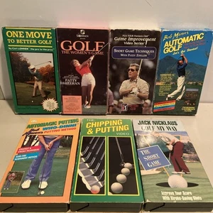 Golf VHS Lot Of 7  Instructional Educational Bon Mann Automatic - Picture 1 of 7
