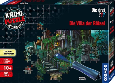 Die drei ??? Puzzle Giallo Villa dei Misteri con Lampada UV 300 Pezzi - Immagine 1 di 3