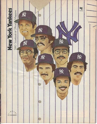 New York Yankees v Baltimore Orioles - 1980 - Official Game Program - AUTHENTIC - Image 1 of 3