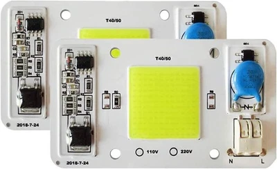 2PCS LED COB Chip 50W 110V White Light Engine Integrated Smart IC  - Image 1 of 4