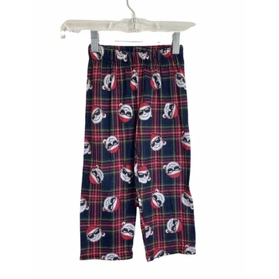 Pantalones de pijama de Navidad de Papá Noel unisex para niños talla XS/4 The Children's Place Foto 1 de 4