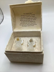 Vintage Sorgenkiste mit 2 Kristallengeln - Bild 1 von 5