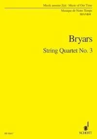 String Quartet No. 3 Gavin Bryars Score String Quartet Schott Music London - Image 1 of 3