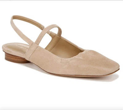 VINCE Venice para mujer con cordones planos en gamuza beige suave nuevos sin etiquetas/talla 9,5 Foto 1 de 4