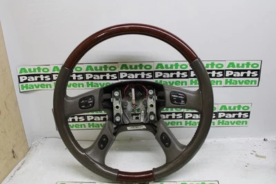 03-06 Cadillac Escalade GMC Yukon Woodgrain Steering Wheel OEM - Image 1 of 4