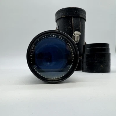 RARE!!! Pentax Takumar 200mm f/3.5 With Case for M42 Telephoto from Japan - Image 1 of 4