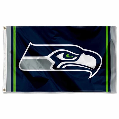 Bandera grande al aire libre de los Seattle Seahawks NFL 3 x 5 Foto 1 de 4