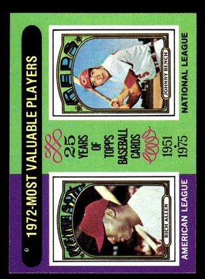 Topps Baseball 1975 1972 MVPs (Rich Allen/Johnny Bench) MVP #210 casi nuevo/como nuevo Foto 1 de 2