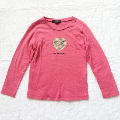 Camiseta Burberry Manga Larga Niña Talla 110 5T Rosa Nova Cuadros Prendas para el torso Corazón Foto 1 de 4