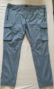 H&M Men's XXL Skinny Fit Coupe Moulante Slate Blue Cargo Pants Active - Picture 1 of 8
