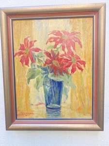 Pintura al óleo antigua "Emy Rogge" pintora alemana 1866/1959 - Imagen 1 de 11