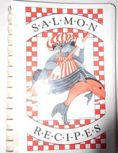 Lachs Rezepte aus Alaska Kochbuch von Nibeck spiralgebunden Vintage 1987 - Bild 1 von 4