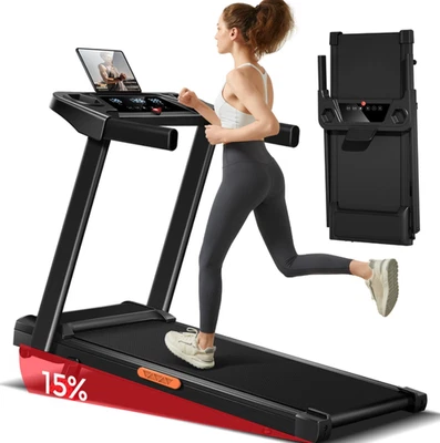 Tapis Roulant Elettrico Pieghevole 12kmh 2.5HP  Inclinazione 15%  12 Prog. 136kg - Immagine 1 di 4