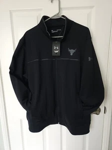 NWT Under Armour Men's Project Rock Knit Track Jacket 1357199-001 - MEDIUM - Picture 1 of 4