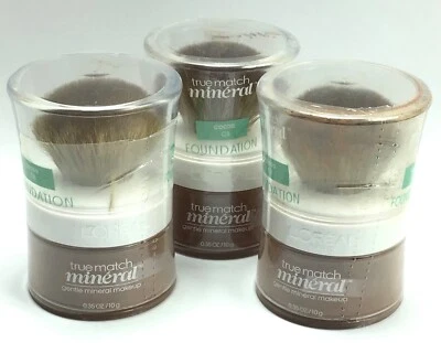 3X Loreal Paris True Match / Mineral Gentle Makeup Powder Foundation / C8 Cocoa - Image 1 of 4