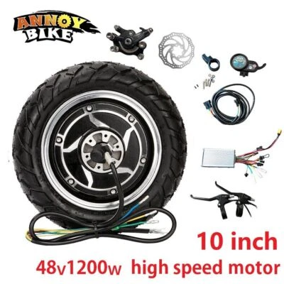 10 inch Hub Motor Kit ebike Scooter 48V1200W 60V3000W Brushless Gearless Motor