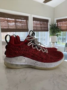 Nike LeBron 15 Low University Red 2018 A01755-600 Basketball Shoes Size 8 - Picture 1 of 20
