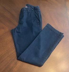 Lands' End Navy Blue School Uniform Pants Girl's 16 S Slim, Ins 28.5", Adj Waist - Picture 1 of 6