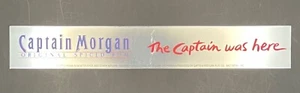 Captain Morgan Rum - The Captain Was Here - Mylar Shiny Shelf Strip Sign - NOS - Bild 1 von 5