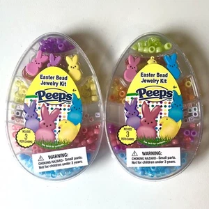 Peeps Easter Bead Jewlery Kit with 3 Peeps Charms Lot of 2 | New - Picture 1 of 2