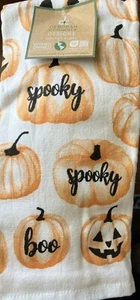 Deborah Connolly Whimsical 3 Pack Kitchen Towel Set Halloween Spooky Boo NEW - Picture 1 of 6