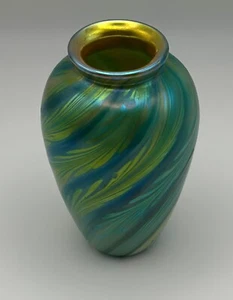 Steven Lundberg Glass Art | Iridescent Vase | Signed 2006 - Picture 1 of 5