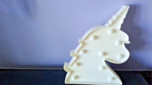 Standing unicorn head with lights - Picture 1 of 4