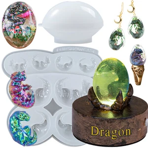 Dinosaur Resin Silicone Molds T-Rex Triceratops Egg Embryo Epoxy Jewelry Casting - Bild 1 von 14