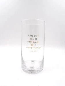 Kate Spade Longdrinkglas Trinkgeschirr 16 Unzen Gold Zitat DOSE ONE DESIRE TOO... - Bild 1 von 3