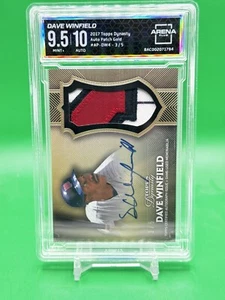 Dave Winfield 2017 Topps Dynasty Game Used Patch Auto Gold #/5 Twins AC 9.5 / 10 - Picture 1 of 2