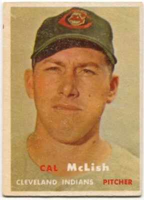 1957 Topps #364 Cal McLish Cleveland Indians - Rookie Card - Image 1 of 2