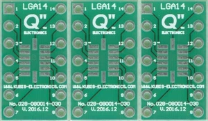 LGA14 0.80mm(0.032") to DIP 0.3" - 3 PCS. [CA]. - Picture 1 of 1
