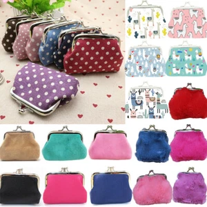 Retro Small Wallet Change Coin Purse Clutch Key Card Holder Handbag Pouch Gift - Picture 1 of 45