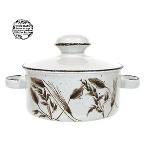 Cazuela cubierta Midwinter Stonehenge AVENA SILVESTRE 1,25 cuartos grano marrón Inglaterra - Imagen 1 de 14