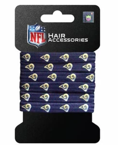 NFL St. Louis Rams Hair Accessory 6-Elastic Ponytail Bands - Bild 1 von 1