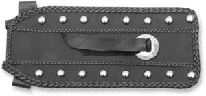 Mustang Black Studded Felt Lined Tank Bib w Concho Harley Bad Boy 95-97 - Picture 1 of 9