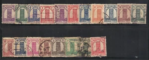 Marokko 1943/44 Yvert Serie 204/22 gestempelt (AL174) - Bild 1 von 1