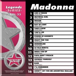 MADONNA LEGENDS SERIES VOL-33 KARAOKE CD+G LA ISLA BONITA NEW IN PLASTIC /PRINT - Picture 1 of 2