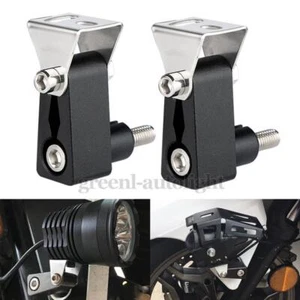 2X Soporte de montaje para motocicleta Soporte de abrazadera de parachoques Faro Foco antiniebla - Imagen 1 de 9