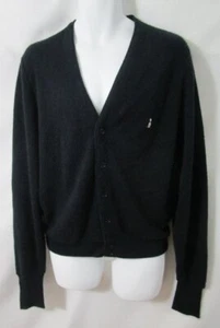 Vintage Grand Slam Munsingwear Acrylic Cardigan Black M - Picture 1 of 6
