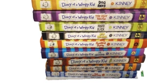 Diary of a Wimpy Kid by Jeff Kinney Books 7 Hardback, 2 paperback, Total of 9 - Picture 1 of 1