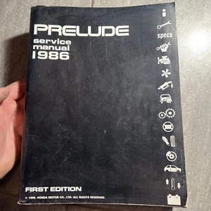 Honda Prelude 1986 OEM Shop Service Repair Manual Engine Wiring Diagrams Gude AC - Picture 1 of 20