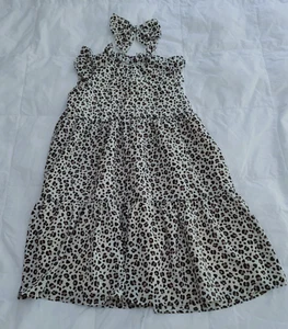 Janie and Jack Leopard 2-Piece Dress Set - Size 7 - Picture 1 of 8