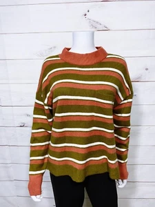 Madewell Damen Pullover mit Mockneck und Taschen Größe M gestreift Langarm Pulli - Bild 1 von 7
