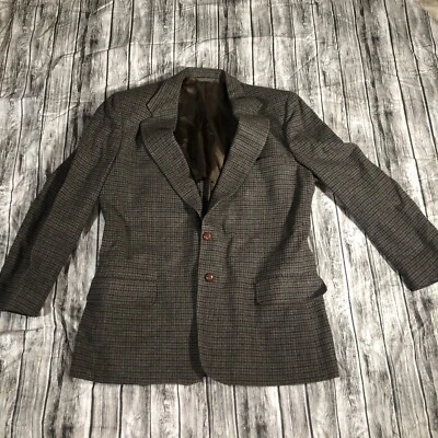 Abrigo deportivo Kuppeheimer cachemir/corderos lana gris tostado patrón pata de gallo 42 Foto 1 de 4