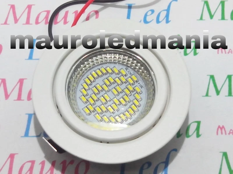 Faretto Led Camper Slim Tondo 12V 3W Roulotte Bagno Small Incasso Downled 4000K - Immagine 1 di 1