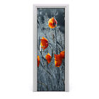 Tulup doorsticker 75x205cm decorative sticker - Wild Poppies